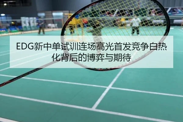 EDG新中单试训连场高光首发竞争白热化背后的博弈与期待